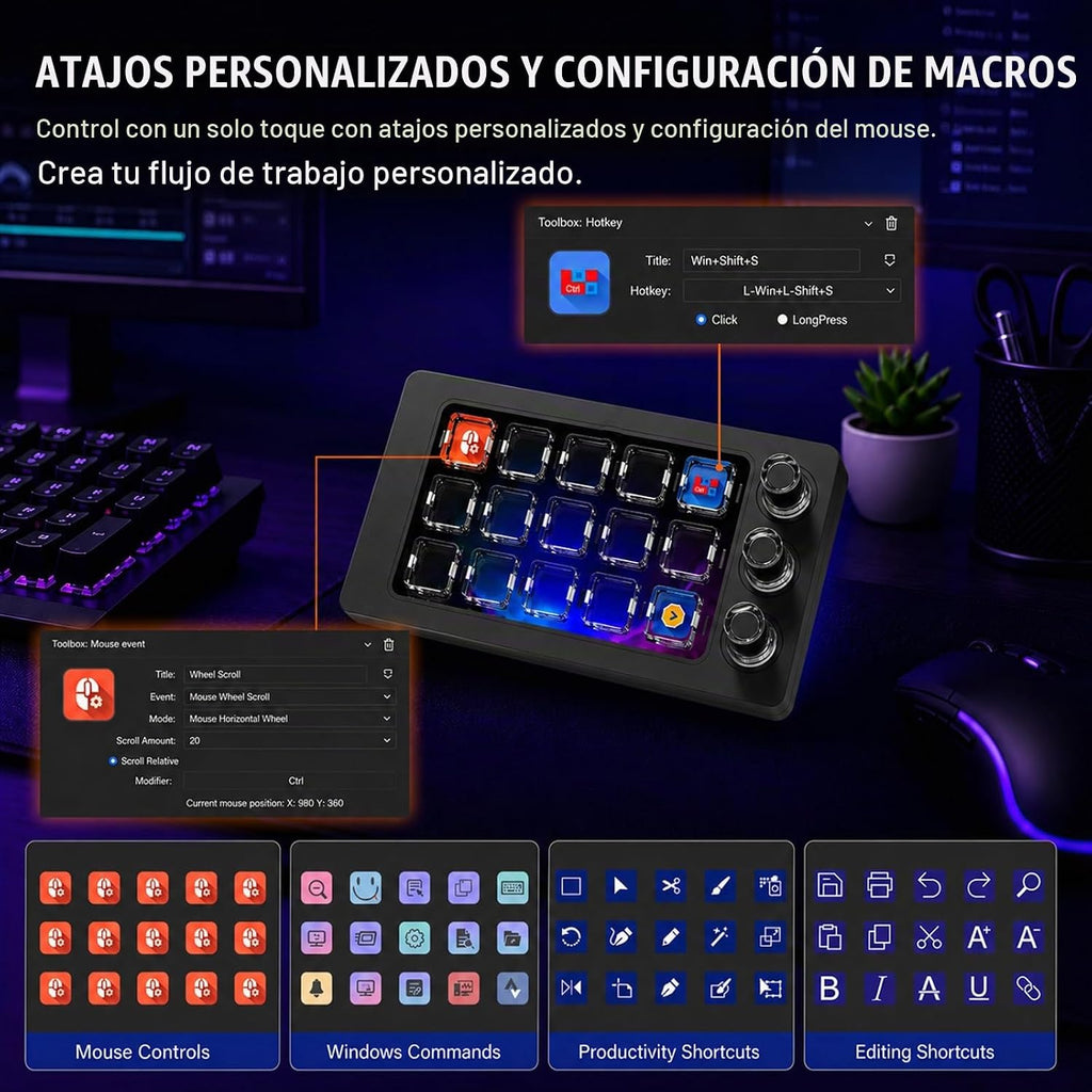 Cubierta de controlador de transmisión para trabajo de PC
