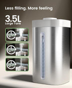 Jack & Rose Humidificador de acero inoxidable, fácil de limpiar, apto para lavavajillas, humidificadores de niebla fría para dormitorio