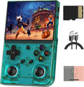 Anbernic RG35XX Pro - Consola de juegos de mano retro, pantalla IPS OCA de 3.5 pulgadas, sistema Linux, 64 GB, WiFi Bluetooth, salida HDMI, batería 7H, ideal para viajes, viajes, viajes, hogar, exteriores, RG35XXPro, verde azulado T