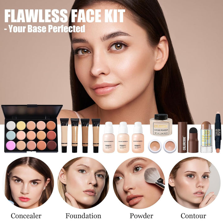 Kit de maquillaje todo en uno para adolescentes, regalos para adole...