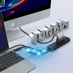Rosonway, RSH-A107, hub USB 3.2 de 7 puertos, alimentado, adaptador 12V/2A