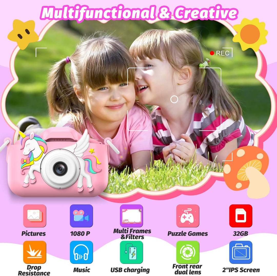 Masterbee Juguetes de cámara para niños para niñas y niños, de 3 a...