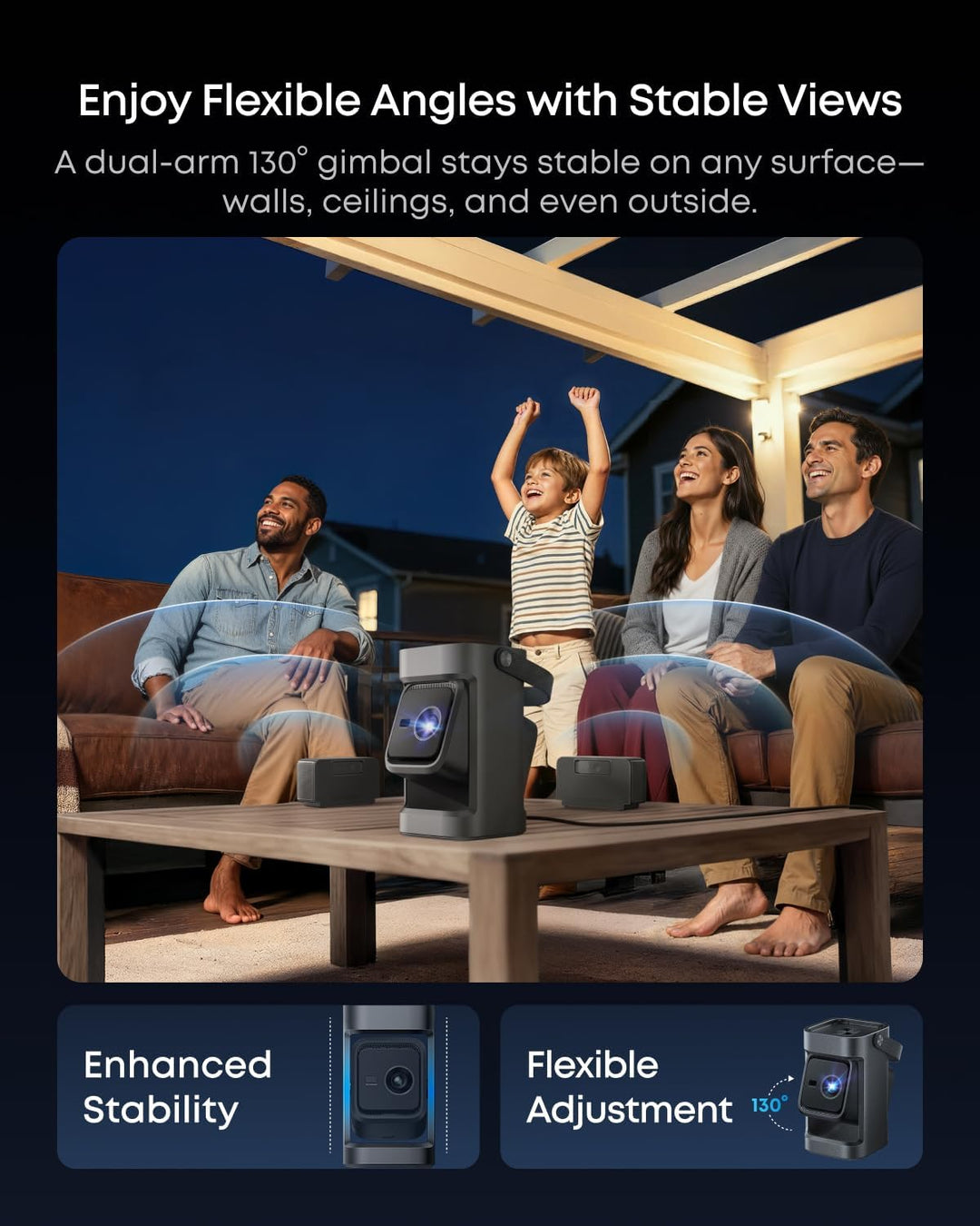 soundcore Nebula P1 Proyector GTV portátil con altavoces desmontabl...