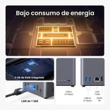 UGREEN NAS DH2300 NASync de escritorio de 2 bahías, capacidad de so...
