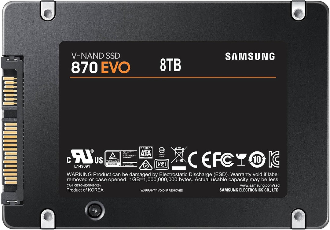 Samsung SSD 870 EVO SATA III 2.5" 8TB, velocidades de lectura\/escr...
