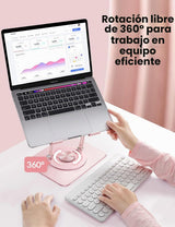 Vaydeer Soporte Ajustable para Laptop de Escritorio, Elevador de So...