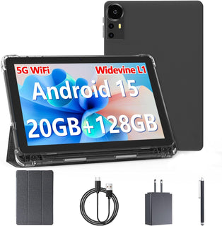 Tableta Android 15 de 10 pulgadas, tabletas de 20 GB RAM 128 GB ROM...