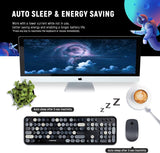 Juegos de teclado y ratón FOPETT, juegos de teclado y ratón inalámb...