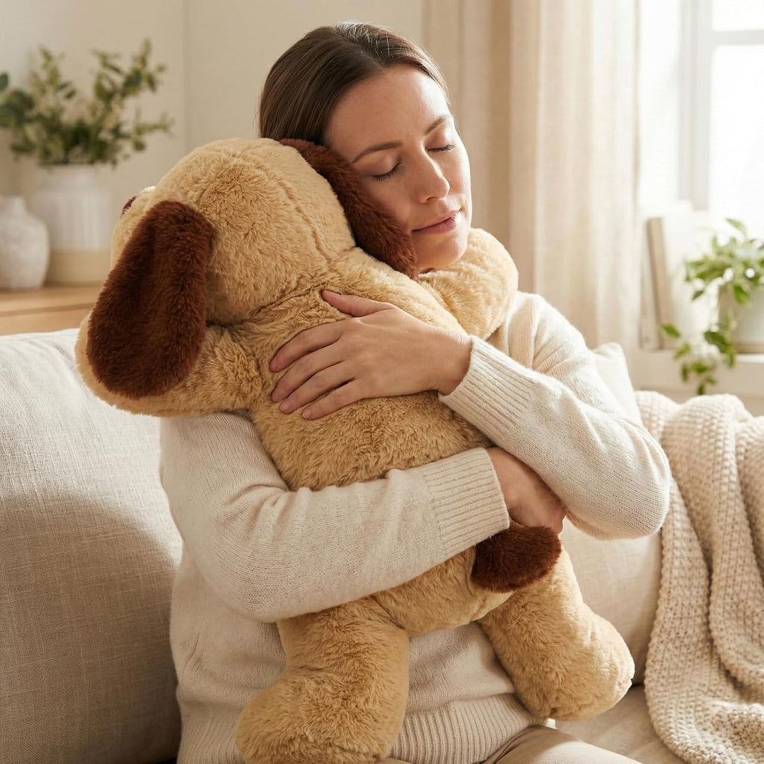 WEIGEDU Perro Cachorro de Peluche Grande con Peso, Juguete de Felpa...