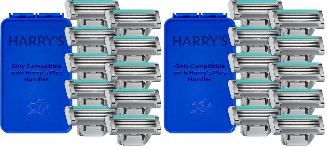 Harry's Plus Razor Refill - 10 cartuchos de cuchillas de afeita...