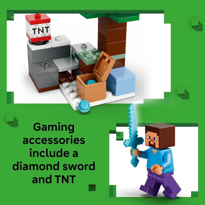LEGO Minecraft Steves Taiga Adventure Building Toy para