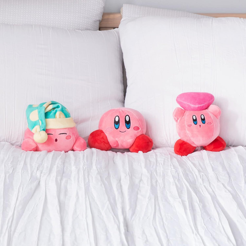 Club Mocchi Mocchi - Peluche de Kirby durmiendo, juguetes esponjosos de Kirby, animales de peluche coleccionables y lindos, regalos para juegos y decoración de sala de juegos