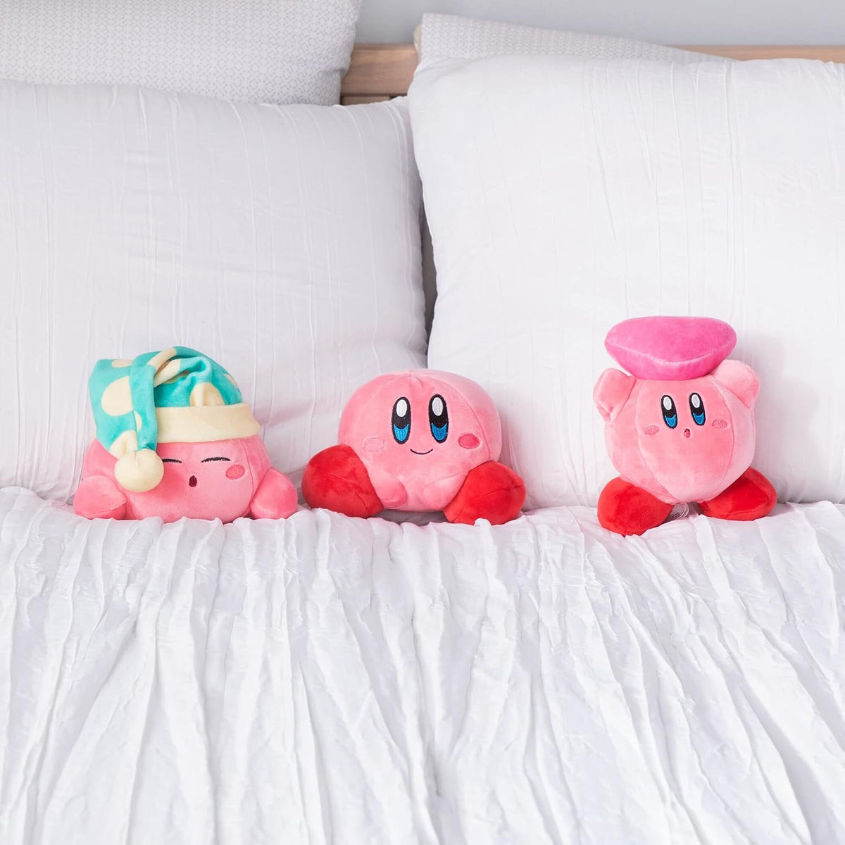 Club Mocchi Mocchi - Peluche de Kirby durmiendo, juguetes esponjosos de Kirby, animales de peluche coleccionables y lindos, regalos para juegos y decoración de sala de juegos