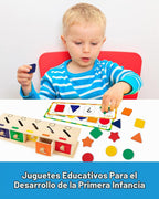 Coogam Juguetes Montessori Caja de Madera para Clasificación