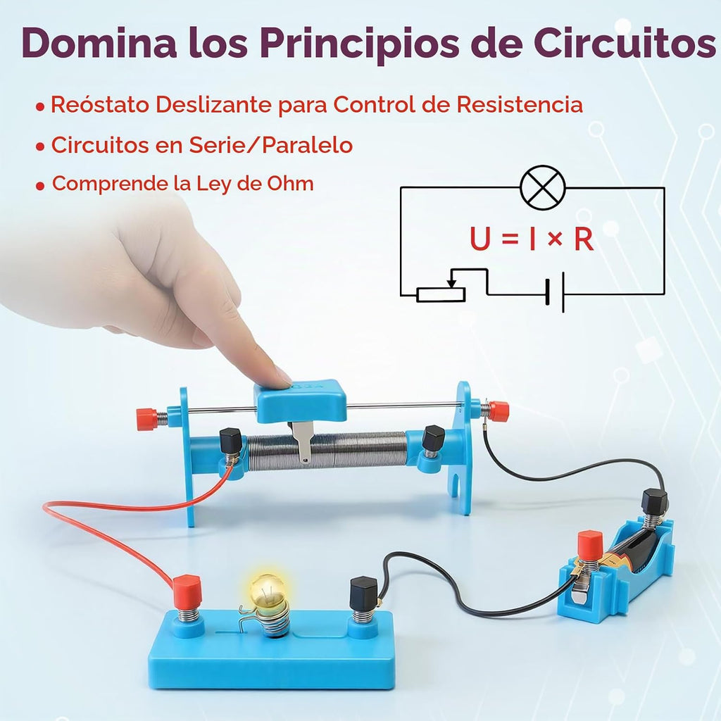 Kit de imanes de ciencia de 79 piezas para niños de 8 a 16 años, laboratorio de electricidad de física STEM definitivo, juego de experimentos de lujo con extensos circuitos de imanes