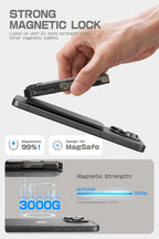 SUPCASE Paquete para iPhone 16 Pro Max Case MagXT y MagSafe Wallet (negro)