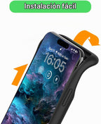 Funda de carga inalámbrica para iPhone 16, 10000mAh de alta capacidad, portátil, recargable, funda protectora de batería extendida, carga inalámbrica Qi con iPhone 16 (6.1 pulgadas) Funda de cargador de batería extendida (negro)
