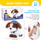 hahaland - Juguete de peluche interactivo realista de