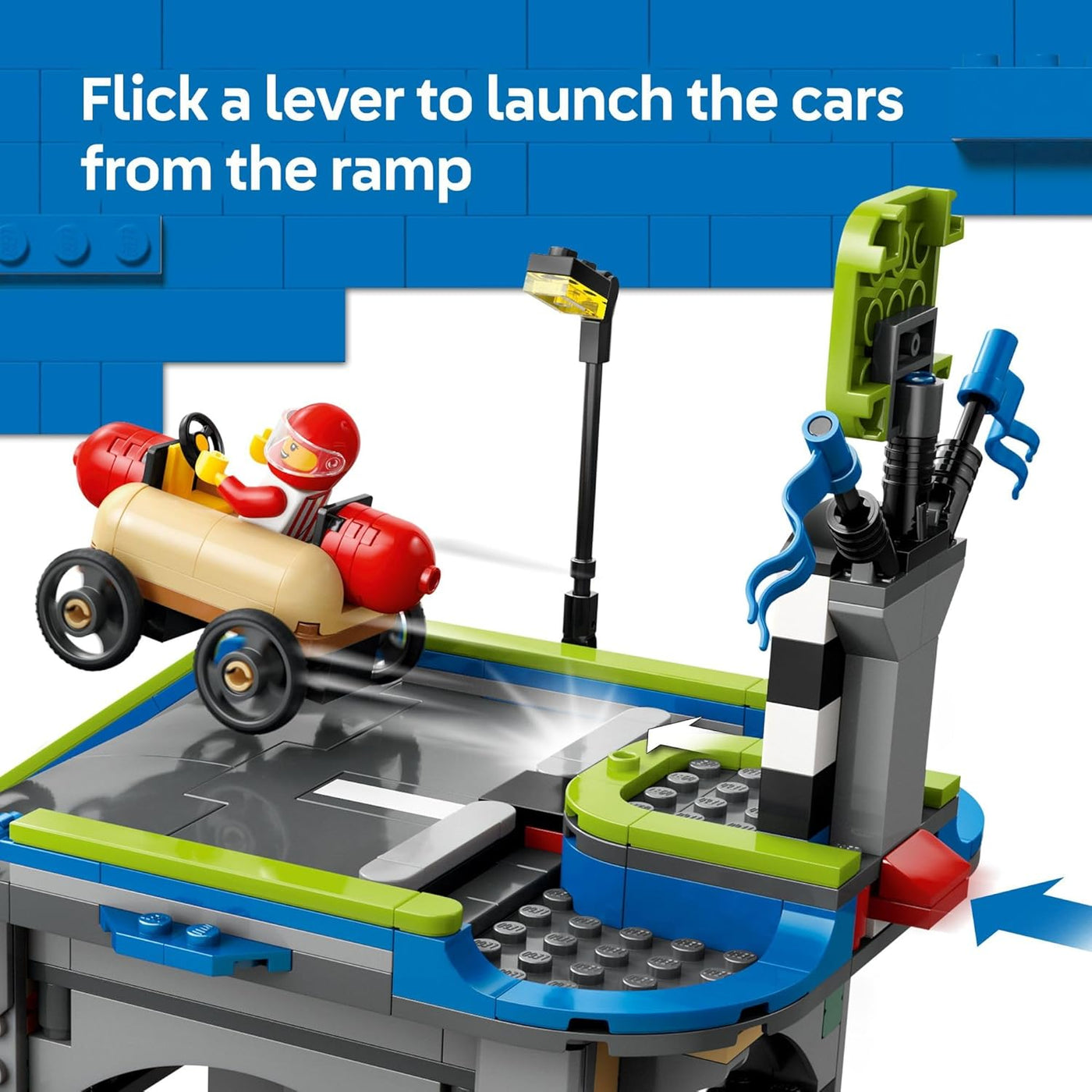 LEGO City No Limits Race Car Ramp Track Toy - Juguete de