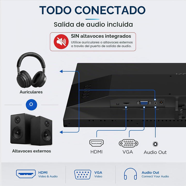 Monitor de computadora KOORUI de 24 pulgadas, 144 Hz FHD VA para es...