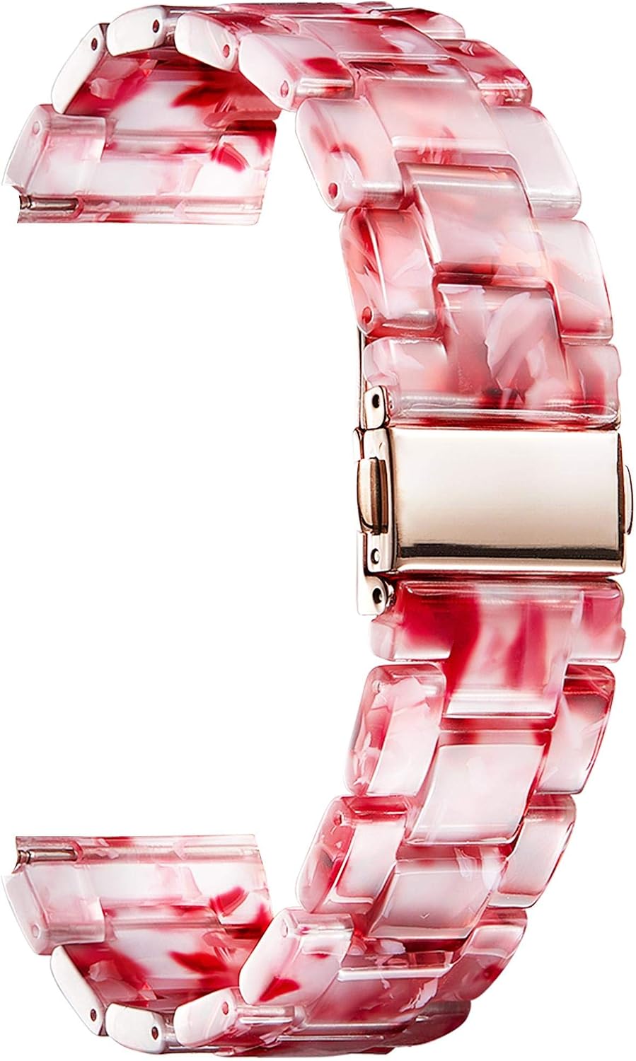 BINLUN Correas de reloj de resina de repuesto para hombres y mujeres, correas de reloj de 14 colores, ligeras, 12/14/16/18/20/0.866 in, pulseras de reloj inteligente a la moda y agradables a la piel