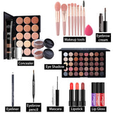 Joyeee Kit completo de maquillaje para mujer, paleta de sombras de...