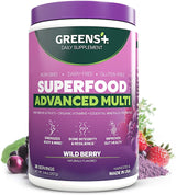 Greens+ Advanced Multi Wild Berry Superfood en polvo, mezcla orgáni...