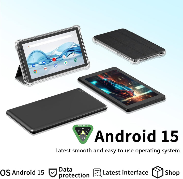 IWEGGO Tablet Android 15 con funda, 7 pulgadas 8 GB RAM+32 GB ROM\/...