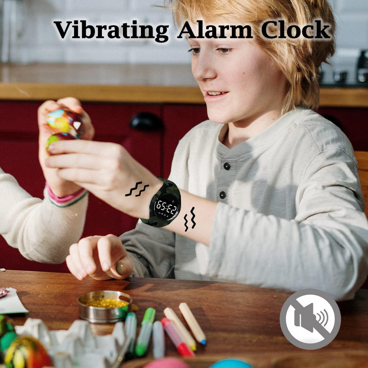 Relojes para niños y niñas, reloj deportivo digital con contador de pasos, podómetro, alarma de vibración, sin aplicación, impermeable, rastreador de fitness, reloj para niños, niñas, adolescentes