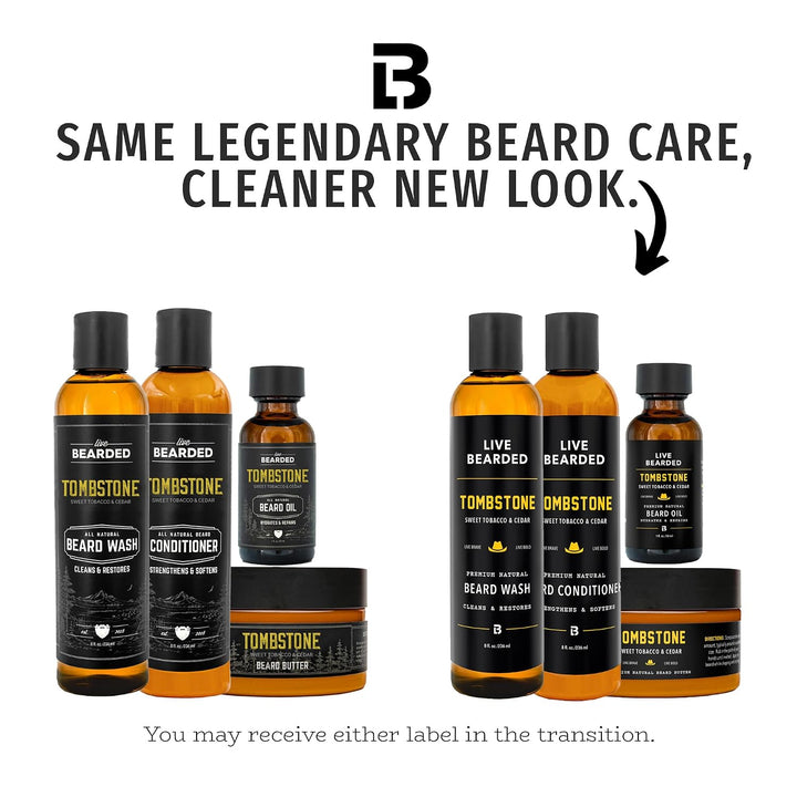 Live Bearded Kit completo de aseo para barba, fabricado en los Esta...