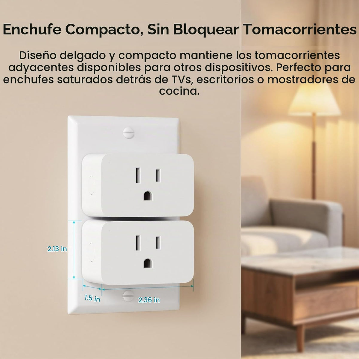 SONOFF S61s Matter Enchufe Inteligente 15A Salida Wi‑Fi con monitoreo de energía