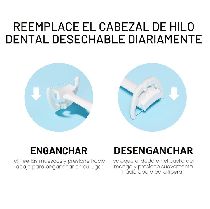 Cabezales de recambio para hilo dental Reach Ultraclean Access, men...