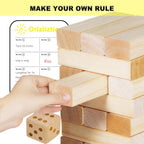Torre gigante de hasta 5.3 pies - 60 piezas de juego de madera