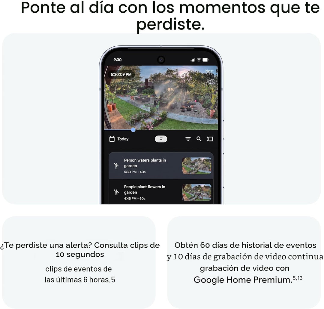 Google Nest Cam Outdoor (cableada, 2.ª generación) - Cámara de segu...
