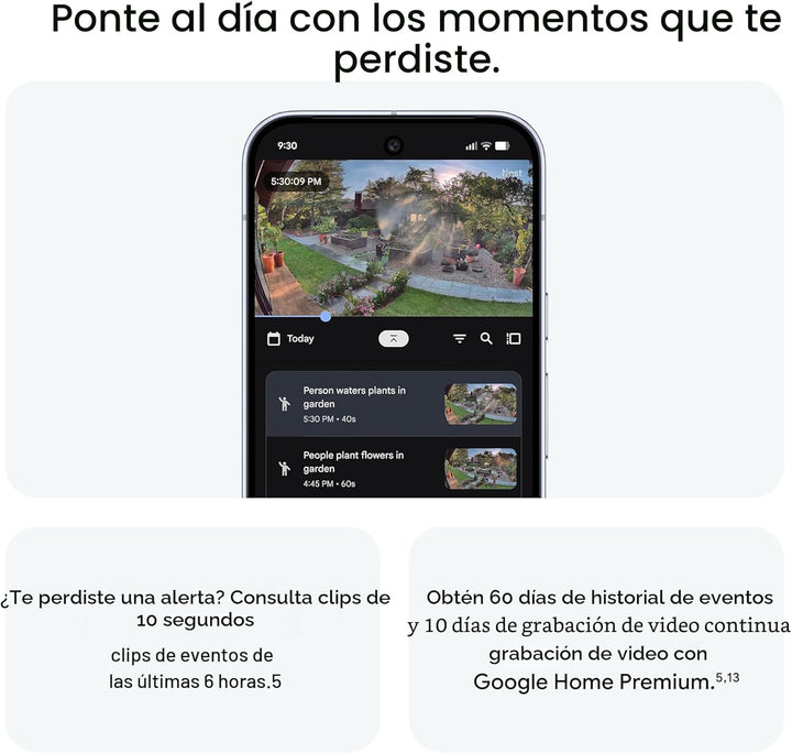 Google Nest Cam Outdoor (cableada, 2.ª generación) - Cámara de segu...