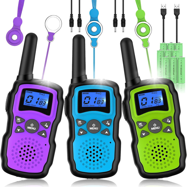 Wishouse Walkie Talkies para niños recargable