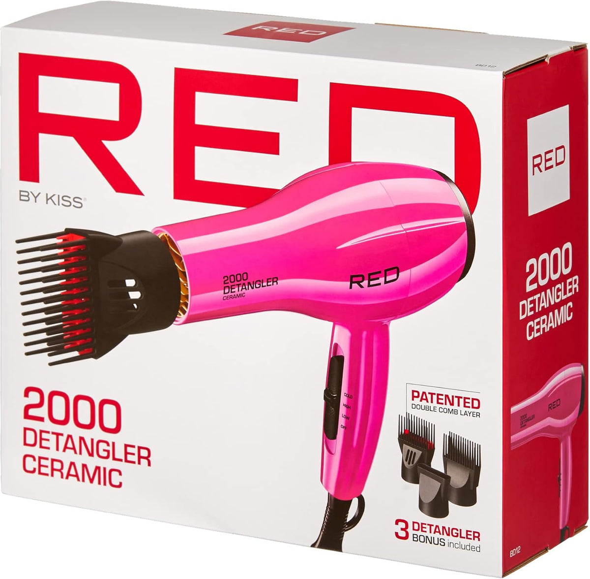 RED by KISS Secador de Cabello de Cerámica 2000, Secador Profesiona...