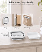 Organizador plegable de almacenamiento de juguetes de baño, base