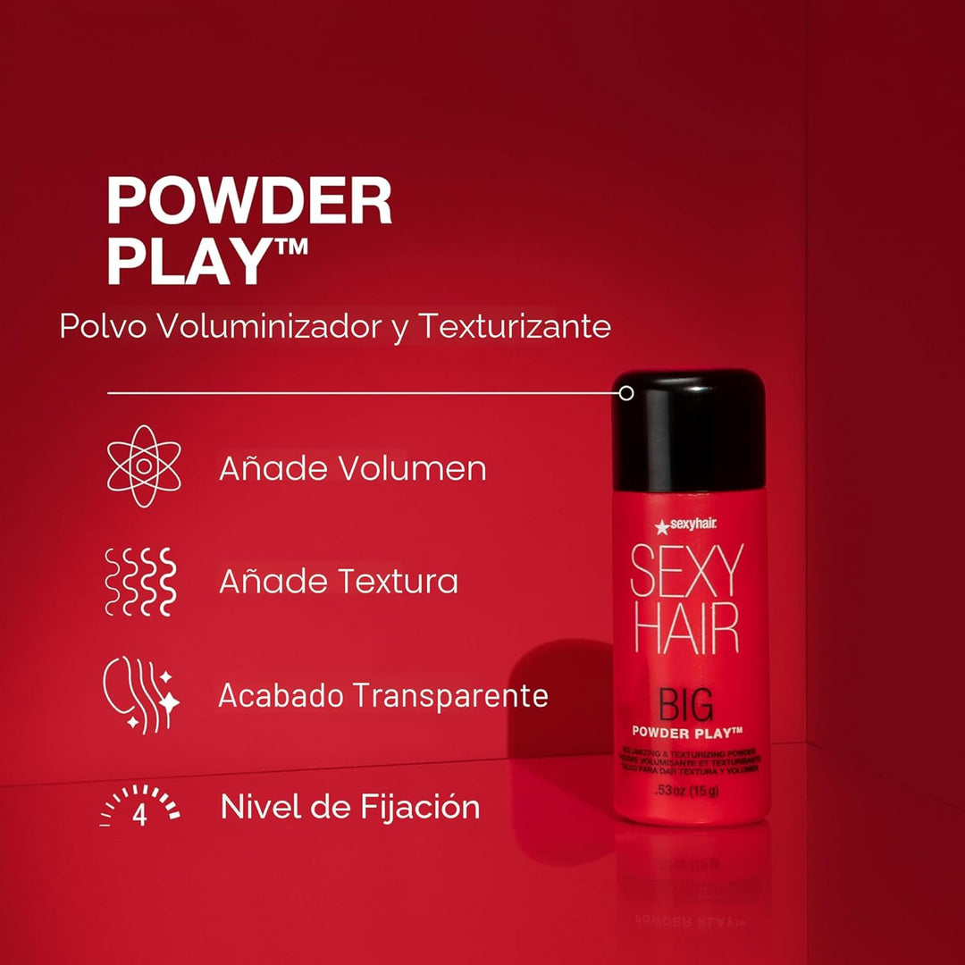 SexyHair Big Powder Play Polvo Voluminizador y Texturizante, 0.53 o...