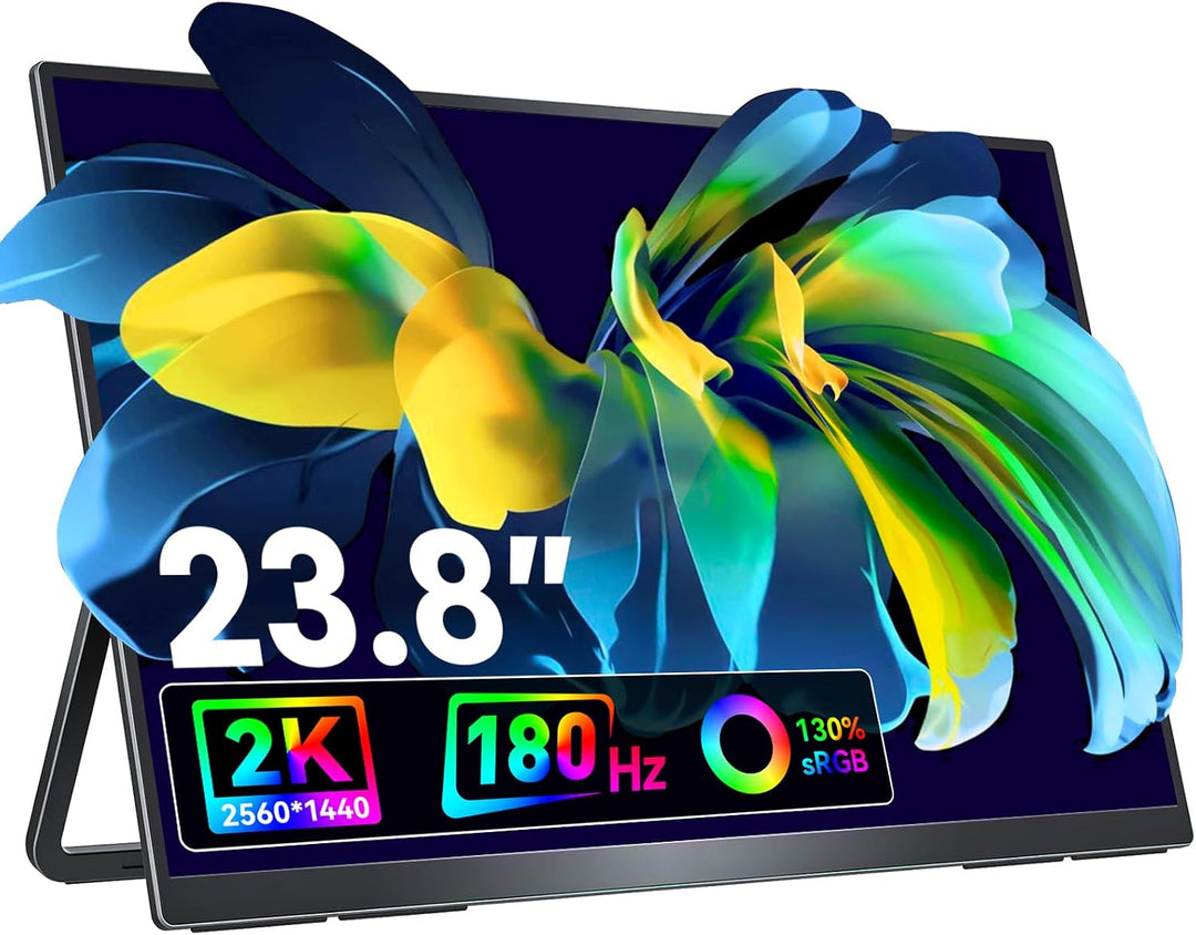 VisionOwl Monitor portátil grande de 23.8 pulgadas 2K QHD con tasa...