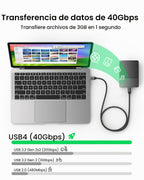 Silkland 40Gbps USB 4 para Thunderbolt 4 Cable 10FT, 8K/Dual 4K, 240W PD3.1