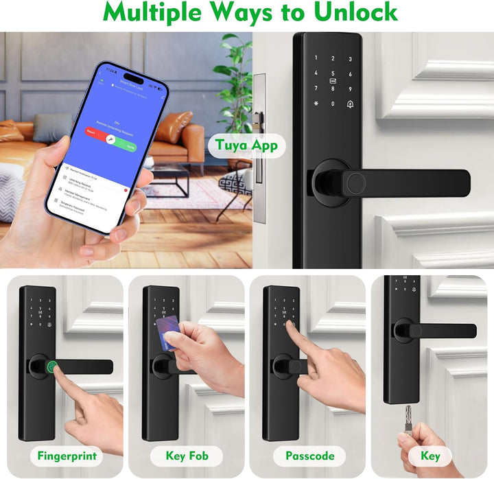 Cerradura de puerta inteligente con huellas dactilares