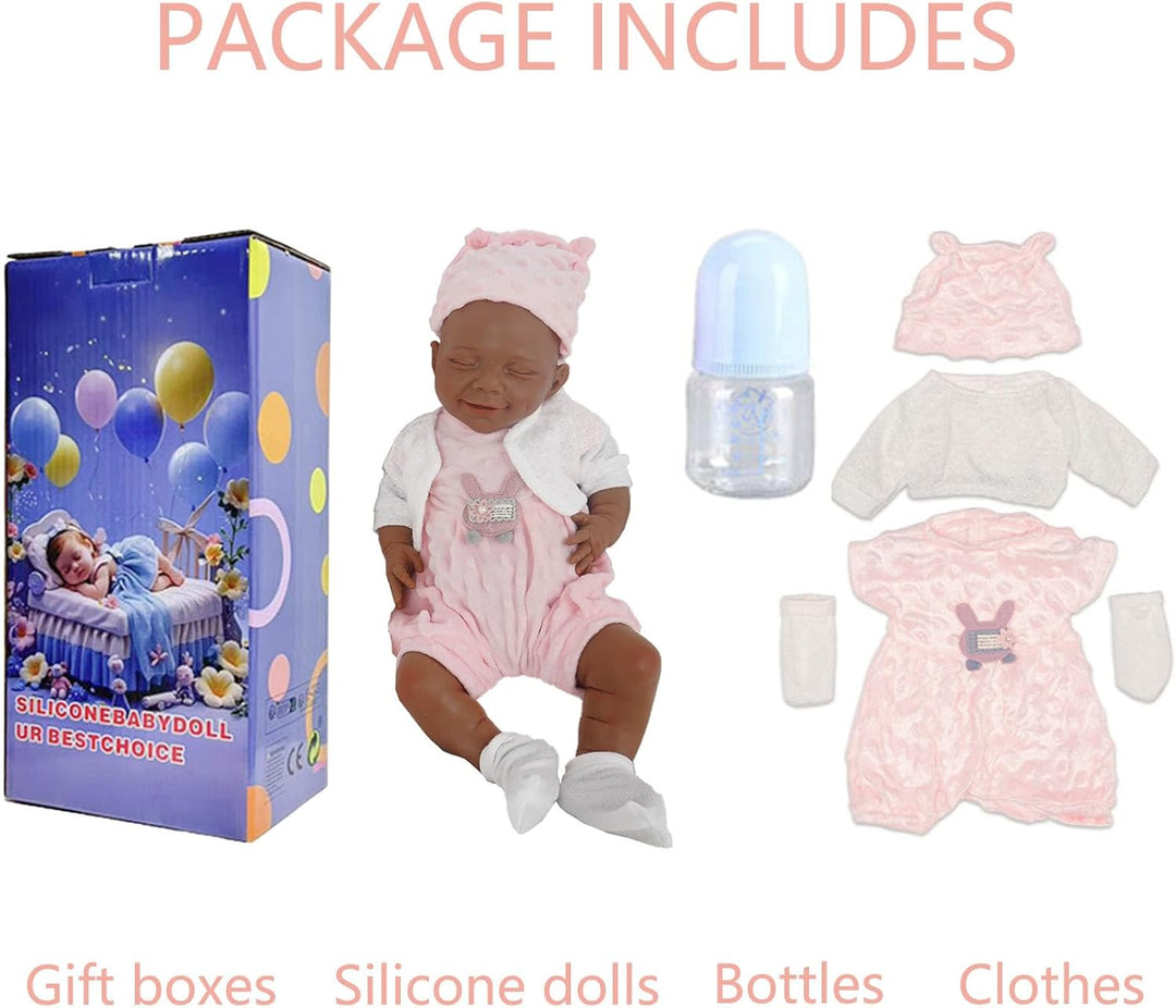 Muñecas de bebé Reborn de 18.5 pulgadas, de cuerpo completo, muñeca...
