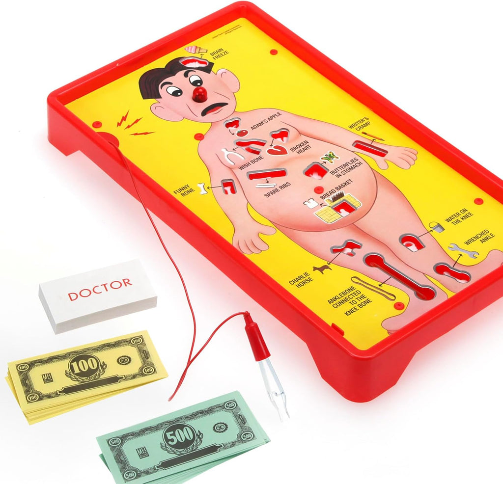 Hasbro Gaming Operation - Juego de mesa electrónico, juegos familiares para niños a partir de 6 años, juegos de mesa para niños de más de 1 jugador, juegos divertidos para niños, regalos para niños