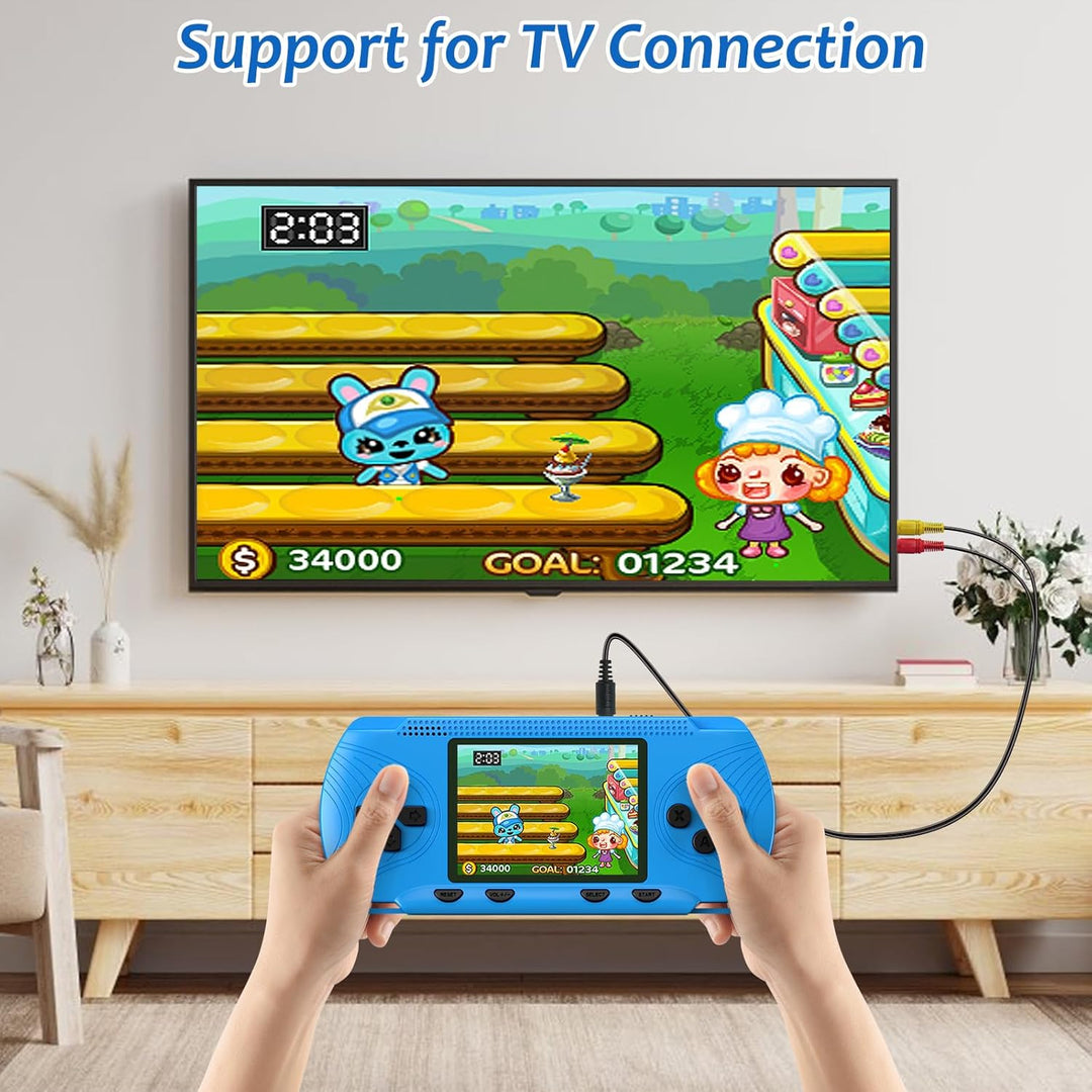 Juego de mano para niños: 258 videojuegos retro precargados y 3 car...