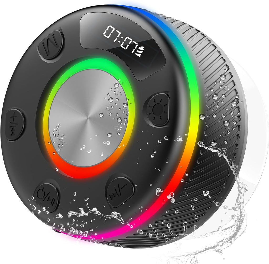 Altavoz de ducha Bluetooth IP7 impermeable altavoces portátiles HD sonido