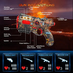 VATOS - Set de pistola láser recargable de 2 jugadores - 2.4GHz de datos totalmente sincronizados 2 pistolas y 2 chalecos con sensores - Geniales juguetes de cumpleaños y ideas de pistolas láser para