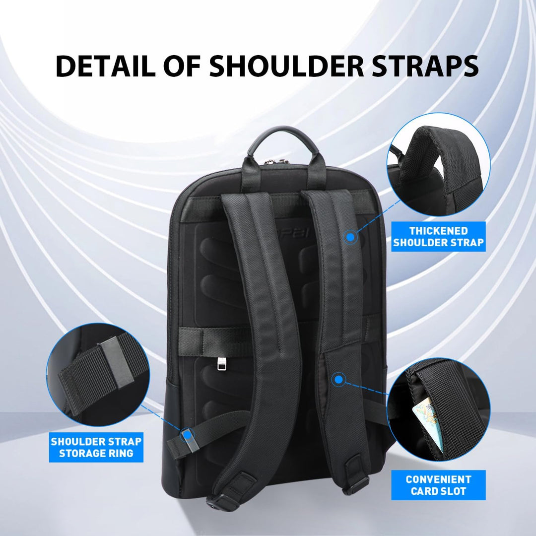 BOPAI Mochila para laptop súper delgada de 15 pulgadas para hombre...