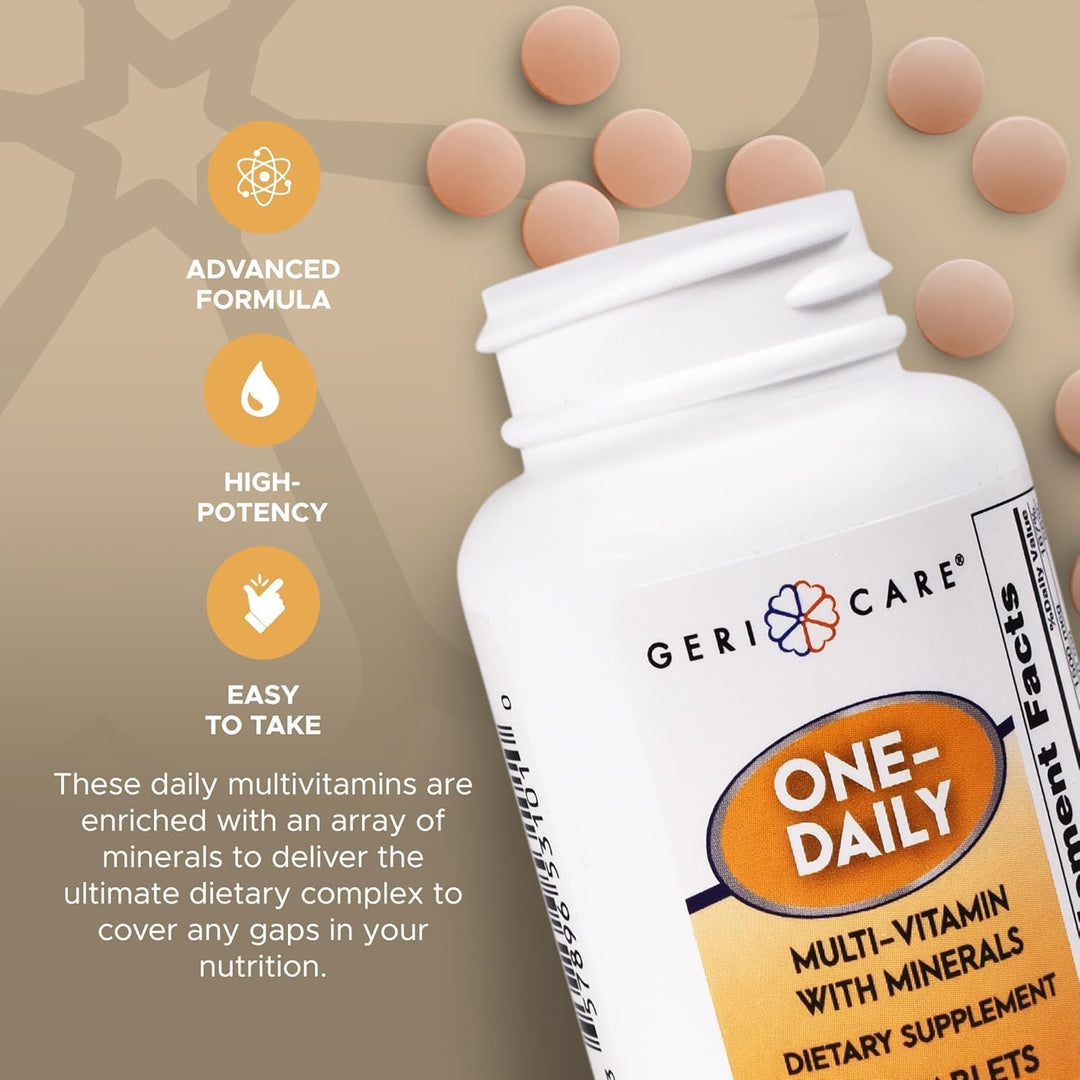 GeriCare Multivitaminas con minerales de un día (100 tabletas) Supl...