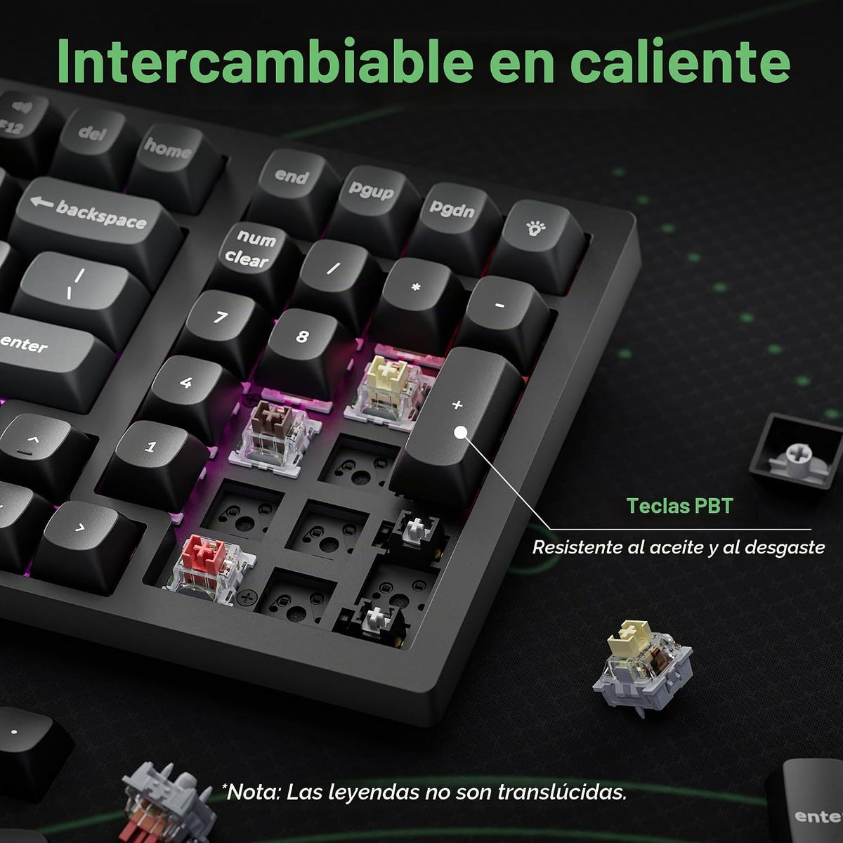 Keychron Teclado mecánico inalámbrico K4 Ultra 8K 96% con teclado numérico, 2.4 GHz/Bluetooth/cableado, 600 horas de duración de la batería ZMK Launcher, RGB intercambiable en caliente con